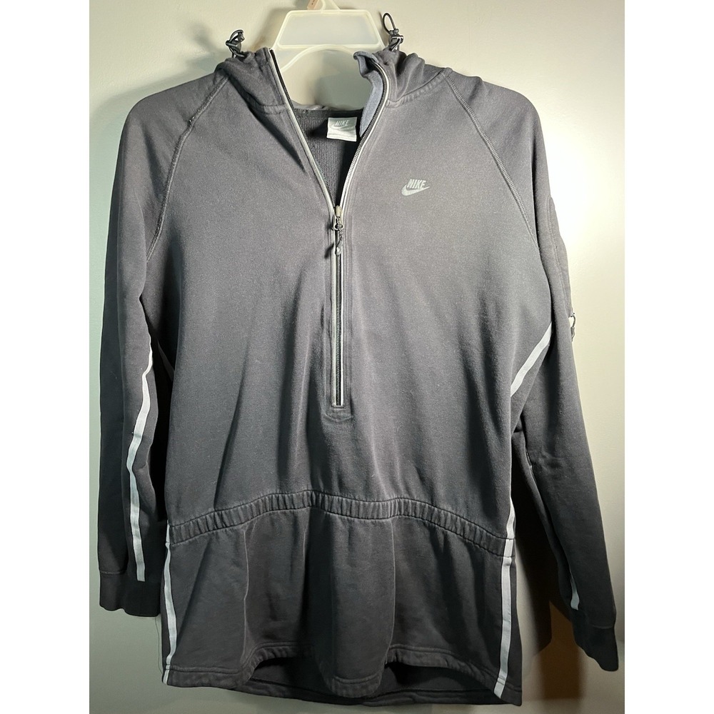 Men's VTG 90s Nike 1/2 Zip Running All Weather Hoodie‎ Size XL